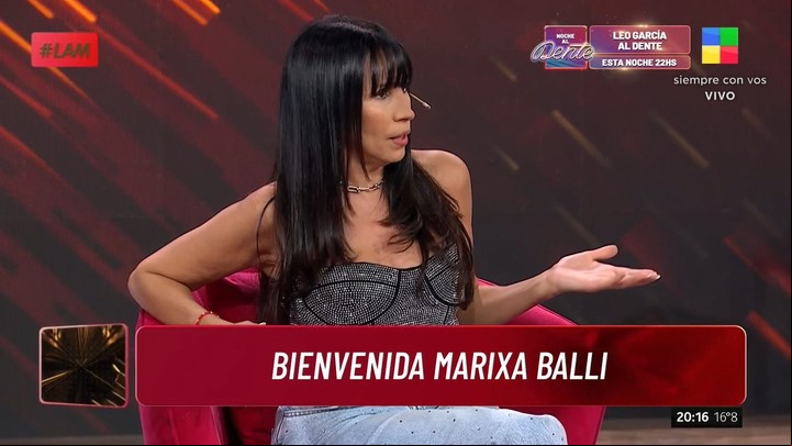 Marixa Balli se mostró enojada con el trato que recibió en la guardia clínica donde se atendió para ser asistida por una infección.