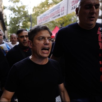 El reclamo por la educación al que le faltó gente y Axel Kicillof con guardaespaldas
