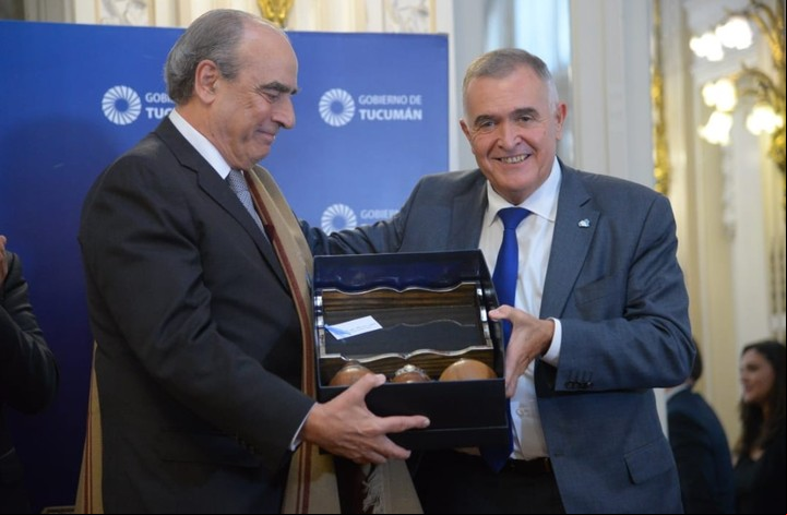 Osvaldo Jaldo con Guillermo Francos.