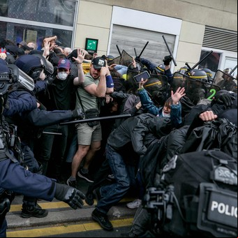 Primero de Mayo: incidentes y arrestos en París en la marcha por el Día del Trabajador con la guerra en Gaza como telón de fondo