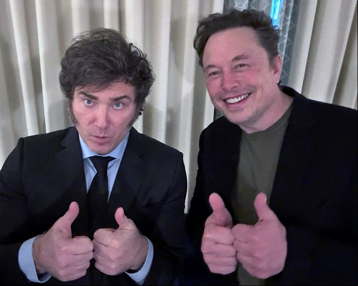 Milei y Musk se reunieron dos veces en los últimos 6 meses. Foto AFP