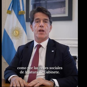 A horas de ir al Senado, el jefe de Gabinete habló por primera vez en un video 