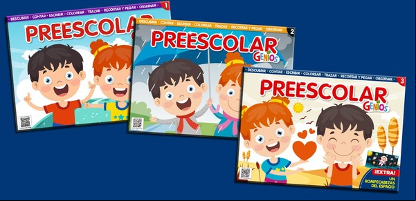 Preescolar Genios, un libro de actividades pensado para los chicos que empiezan a escribir