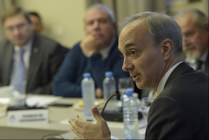 El secretario de Educación Carlos Torrendell, este martes, en el Consejo Federal de Educación.