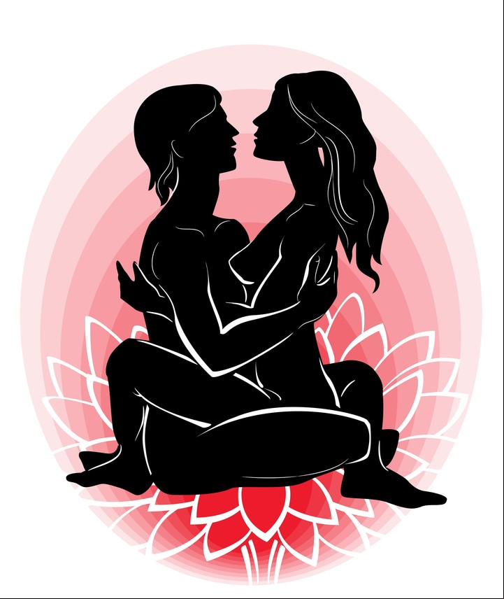 La postura de Yab-Yum o nudo es la más básica en el Tantra. Foto ilustración Shutterstock.