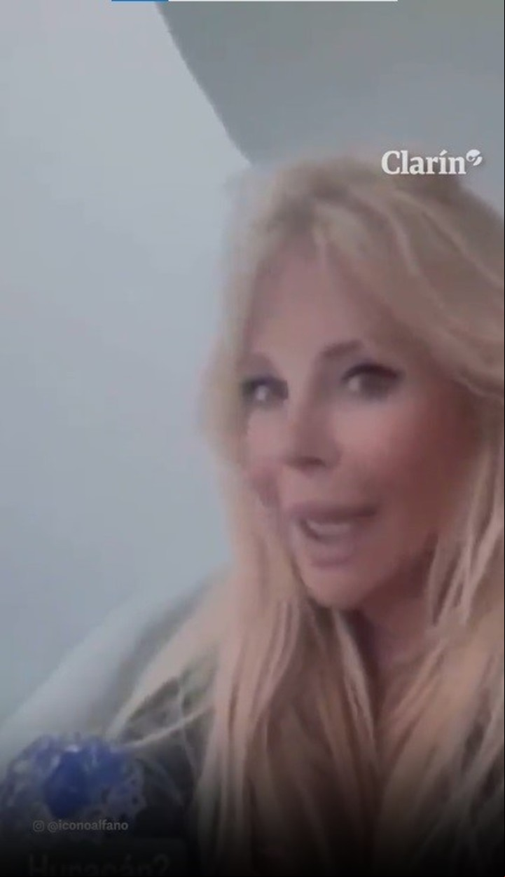 Graciela Alfano mostró cómo se vivió una fuerte tormenta en Miami.