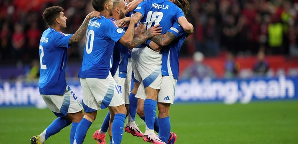 Italia reaccionó tras un pésimo arranque contra Albania e inició con el pie derecho la defensa del título en la Eurocopa