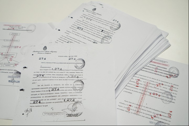 El informe secreto de la SIDE ahora desclasificado de 150 páginas.