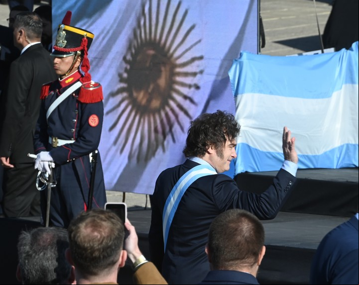 Acto del día de la Bandera en el Monumento en Rosario. Foto: Sebastián Granata