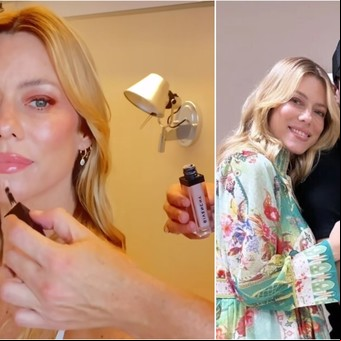 Nicole Neumann se maquilló antes de salir de la clínica donde nació su hijo y generó polémica