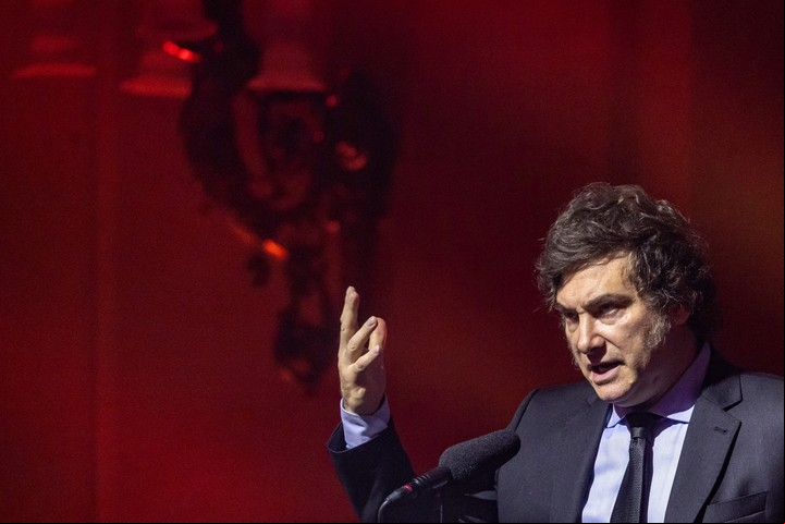 Javier Milei señaló que la inflación seguirá bajando. Foto: Efe/Apa/Martín Divisek