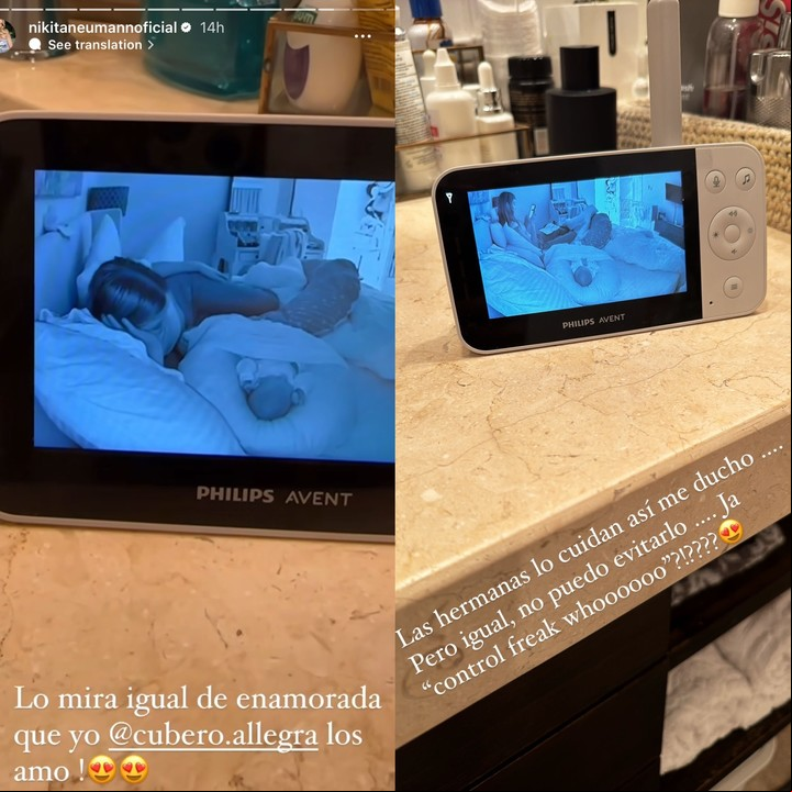 Las fotos de Cruz junto a su hermana, ya en casa. Foto: Instagram