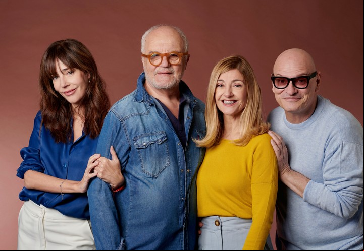 Paola Krum, Juan Leyrado, Carola Reyna y Carlos Belloso, el elenco de "Una terapia integral".
