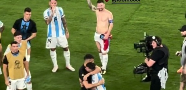 Antonela Roccuzzo, orgullo y amor total por Messi desde un palco, tras el triunfo de Argentina sobre Canadá en la Copa América