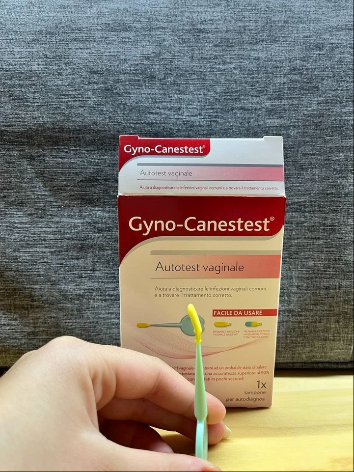 Un ejemplo de los autotest para detección de candidiasis que se venden fuera de Argentina.