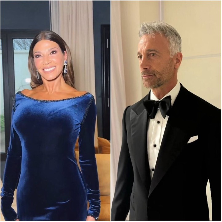 Los looks de los padres de la novia, Catherine Fulop y Osvaldo Sabatini. Foto: Instagram.