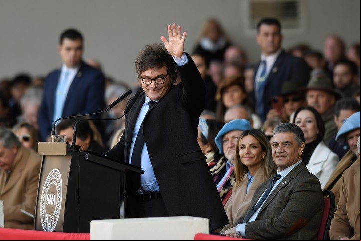Milei anticipó que levantará el cepo y las retenciones cuando la inflación llegue a 0. Foto: AP Photo/Gustavo Garello