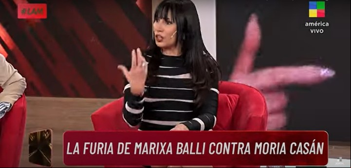 Marixa Balli se mostró muy enojada en "LAM" por una reacción de Moria Casán.
