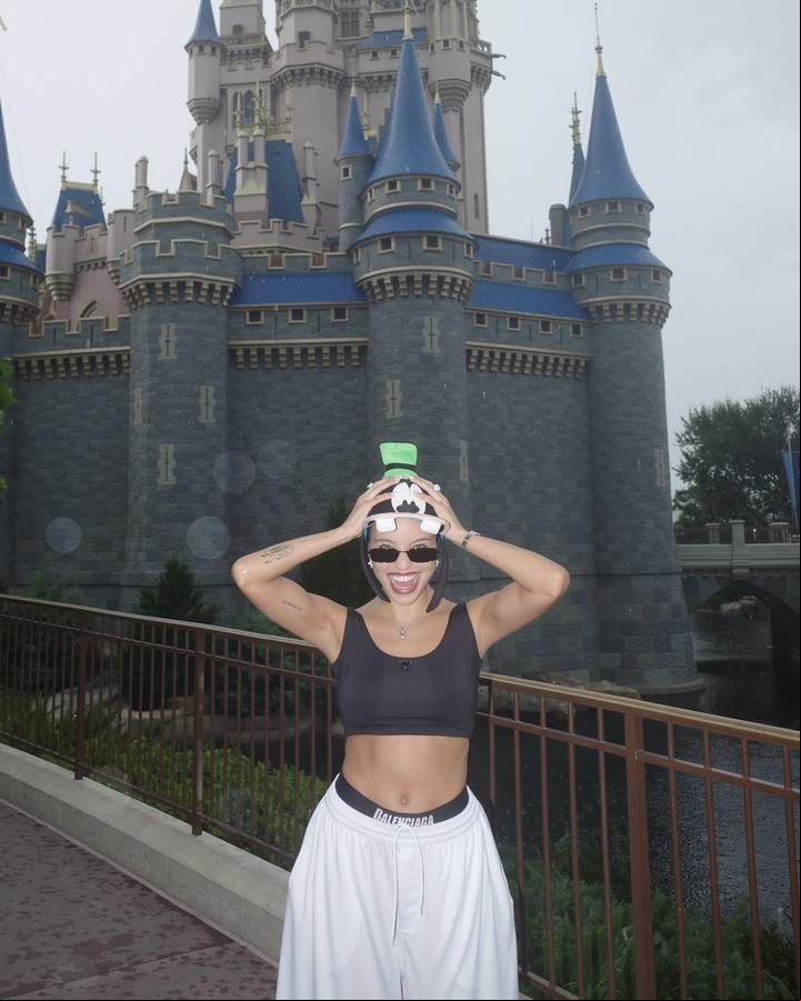 Emila Mernes, en Disney. Foto: Instagram.