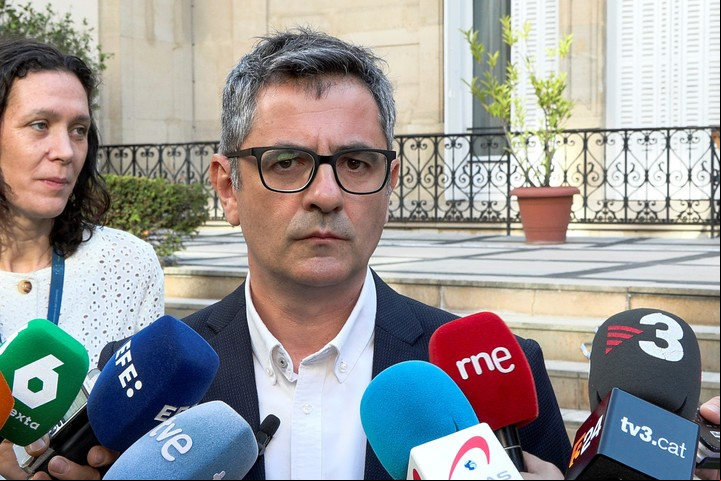 El ministro de Justicia, Félix Bolaños, señaló que el operativo policial era "responsabilidad" de los Mossos. Foto: EFE