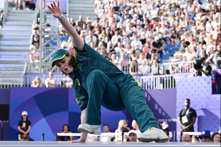 Antes de los Juegos, Gunn participó en los mundiales de breakdance en 2021, 2022 y 2023, además de ganar el año pasado el campeonato de Oceanía. Foto REUTERS/Angelika Warmuth