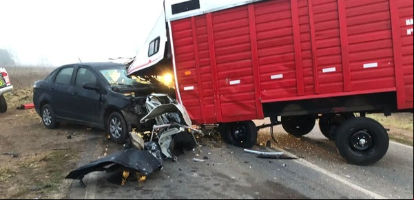 Trágico choque en cadena en la ruta 53: una mujer murió y hay seis heridos