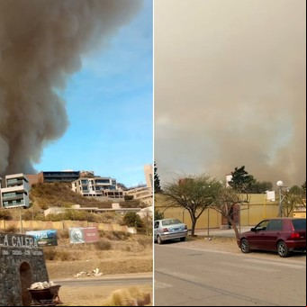 Se agrava la situación por los incendios en Córdoba: llamas a 50 metros de las casas, vecinos evacuados y corte de ruta