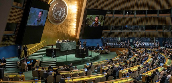 En la Conferencia de la ONU, las crisis mundiales chocan con la tensa política estadounidense