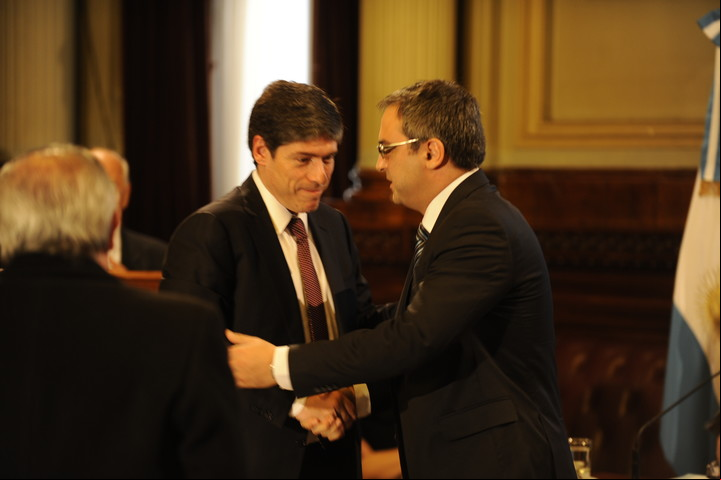 El cuestionado juez K, Kreplak, con uno de sus padrinos: el ex Jefe de Gabinete kirchnerista, Juan Manuel Abal Medina.