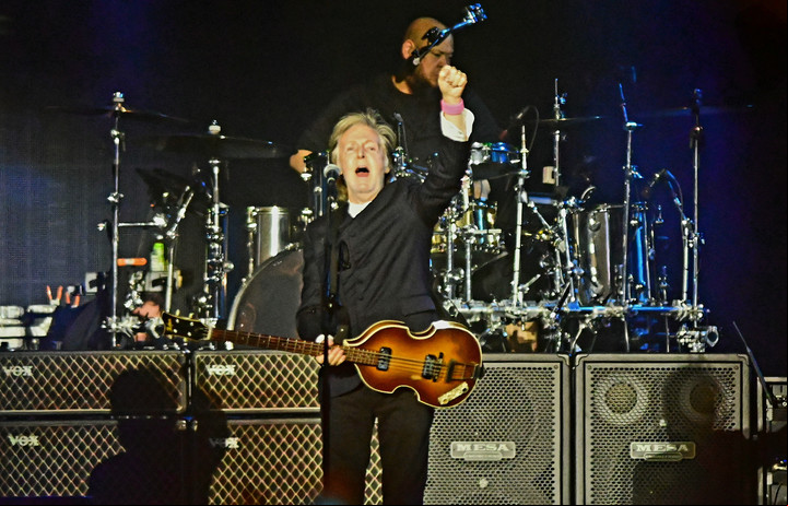 Paul McCartney en su primera fecha en Buenos Aires, el sábado 5 se octubre. Foto: Marcelo Carroll