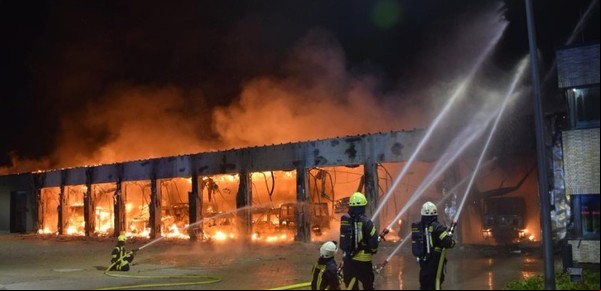 Se quemó una nueva estación de bomberos que no tenía alarma de incendios
