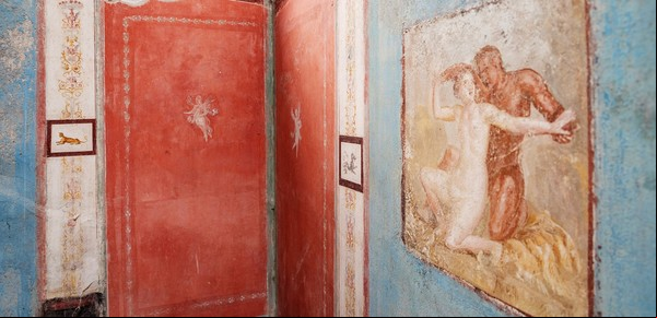 Frescos en perfecto estado salen a la luz tras nuevas excavaciones en Pompeya
