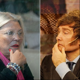 Javier Milei salió a cuestionar a Elisa Carrió por tener custodia y la Coalición Cívica le respondió: "Vos pactás impunidad"