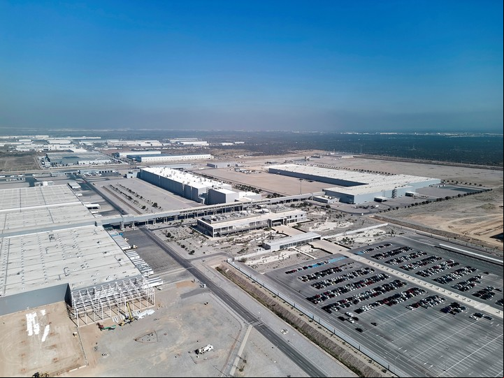 Vista aérea de la planta de BMW en San Luis Potosí, México.
