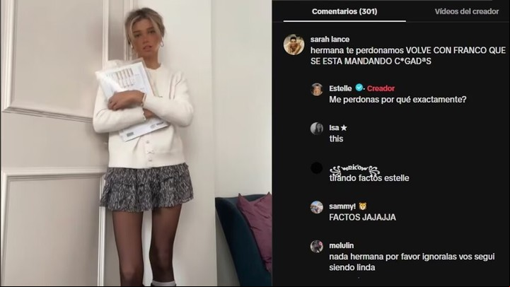 La palabra de la ex novia de Franco Colapinto. Foto: Instagram