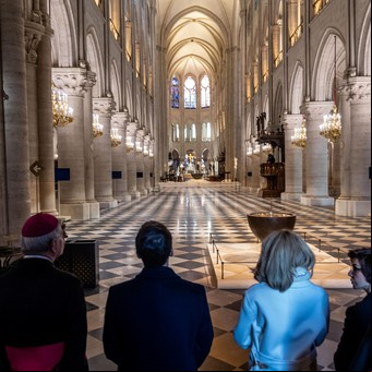 Revelan el interior de Notre Dame por primera vez desde el incendio: puro esplendor a días de su reinauguración 