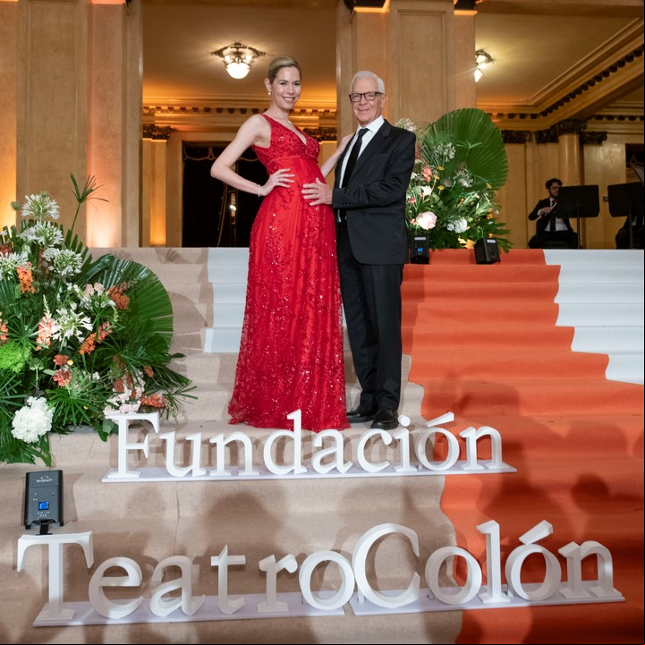 Eduardo y Elina Costantini en la Gala de la Fundación Teatro Colón. Foto: gentileza.