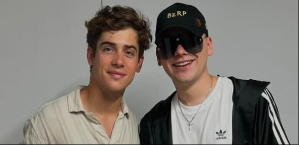 Se viralizó un video de Franco Colapinto en una fiesta de Bizarrap: arrancó el 2025 bailando muy cerca de una joven