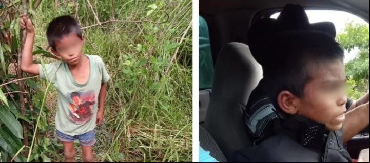 Joel Acosta, el niño mexicano perdido durante seis días en la selva de Campeche.