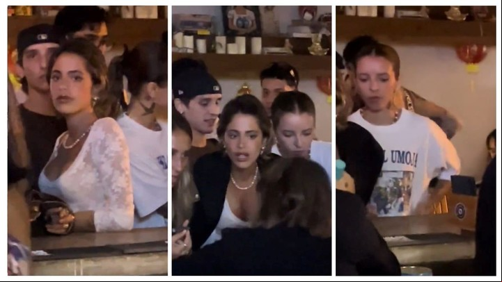 Tras los rumores de romance, Tini Stoessel y Young Miko se mostraron juntas en un bar.