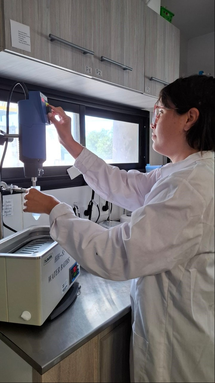 Marina Turrado, becada doctoral en el grupo de investigación.