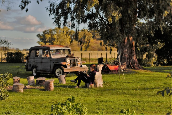 La calma del campo. Foto Glamping South