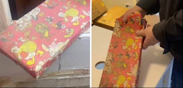 Un hombre encontró un regalo de Navidad de 1978 detrás de una pared en casa de sus padres