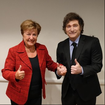 Milei se reunió con Georgieva y acordaron que una misión del FMI vendrá a la Argentina para negociar un nuevo entendimiento