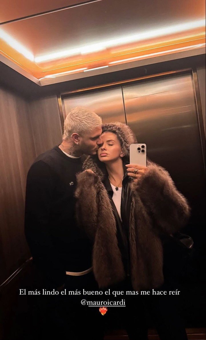 Mauro Icardi y La China Suárez. Foto: Instagram.