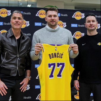 El picante dardo de Luka Doncic para Dallas en su presentación oficial en Los Ángeles Lakers: "Lealtad es una palabra importante..."