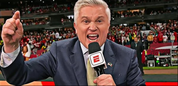 John Sutcliffe, reportero estrella de ESPN, habla de todo en la previa del Super Bowl: Messi, Maradona, Trump y a quién fue a alentar en la final de México 86