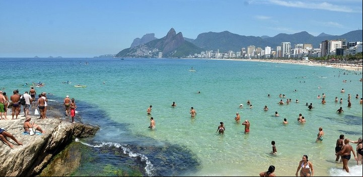 La histórica Playa de Ipanema, en Río de Janeiro, Brasil, elegida primera en las 10 mejores de Sudamérica de TripAdvisor.