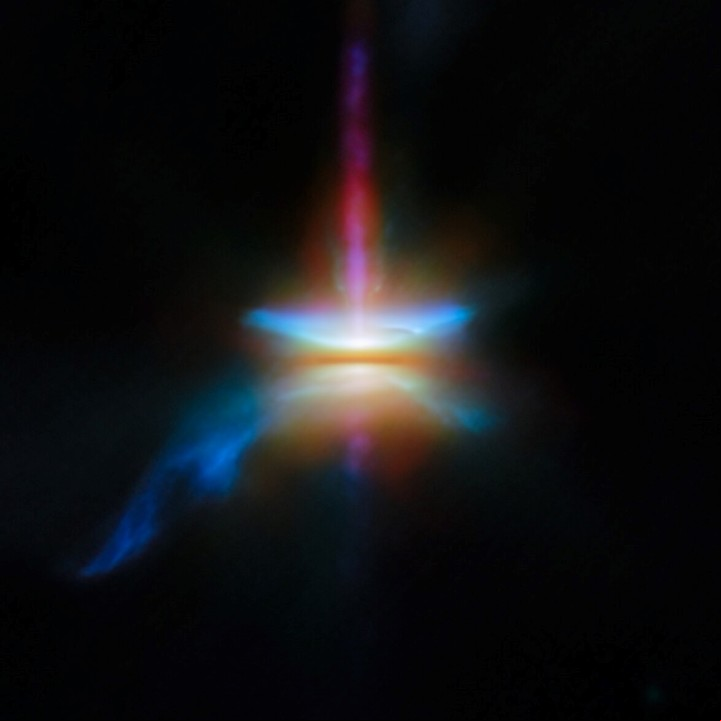 La foto más nítida de una estrella naciente fue publicada por la Agencia Espacial Europea (ESA)