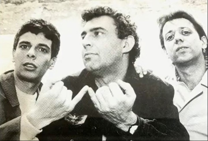 Bobby Flores, Lalo Mir y Douglas Vinci (Carlos Masoch), el legendario trío de "Radio Bangkok", el ciclo de Rock & Pop que hizo historia en los años '80.